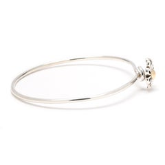 Tiffany & Co Paloma Picasso Floral Bangle Bracelet, Sterling Silver, 6.5 Inches
