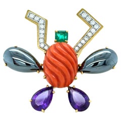 Tiffany 
Co. Paloma Picasso Spilla con gemme e diamanti a forma di insetto