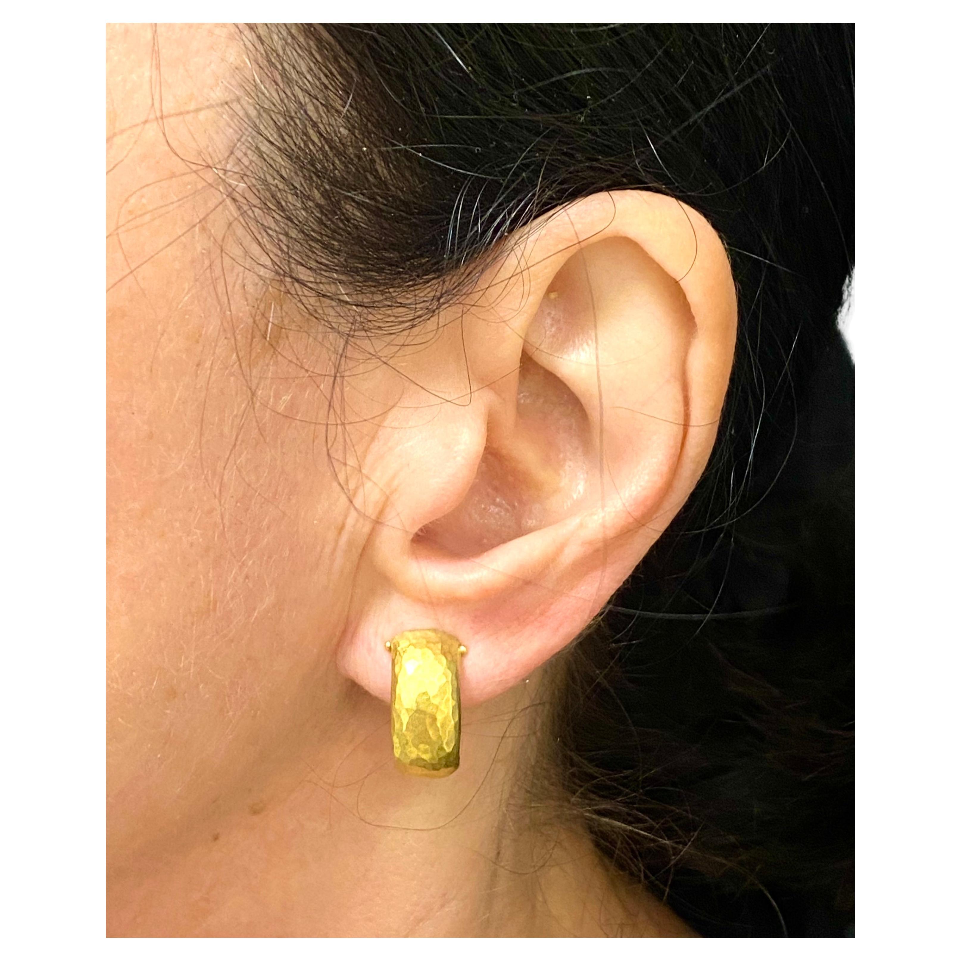 Tiffany & Co. Paloma Picasso Gold Dangle Earrings In Excellent Condition In Beverly Hills, CA