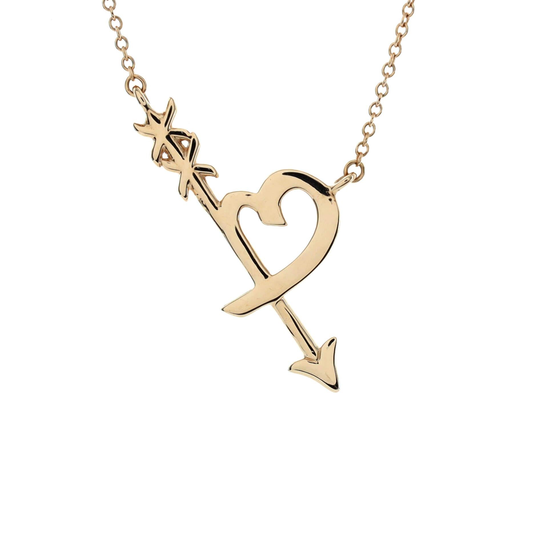 tiffany and co heart and arrow necklace