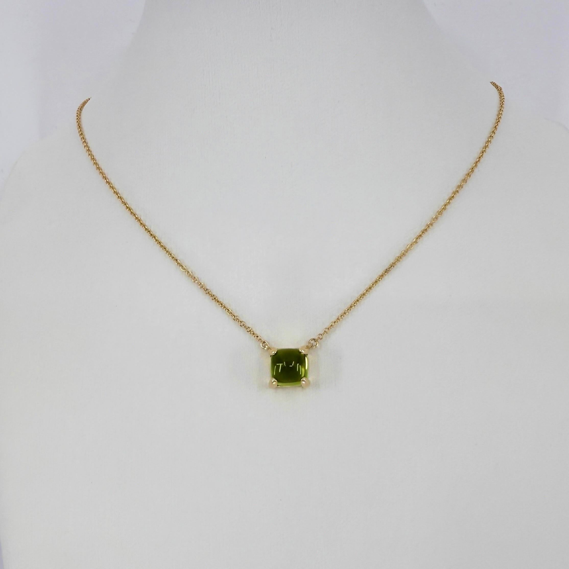 Paloma Picasso for Tiffany & Co. Collana in oro giallo 18k con peridoto verde in vendita 5