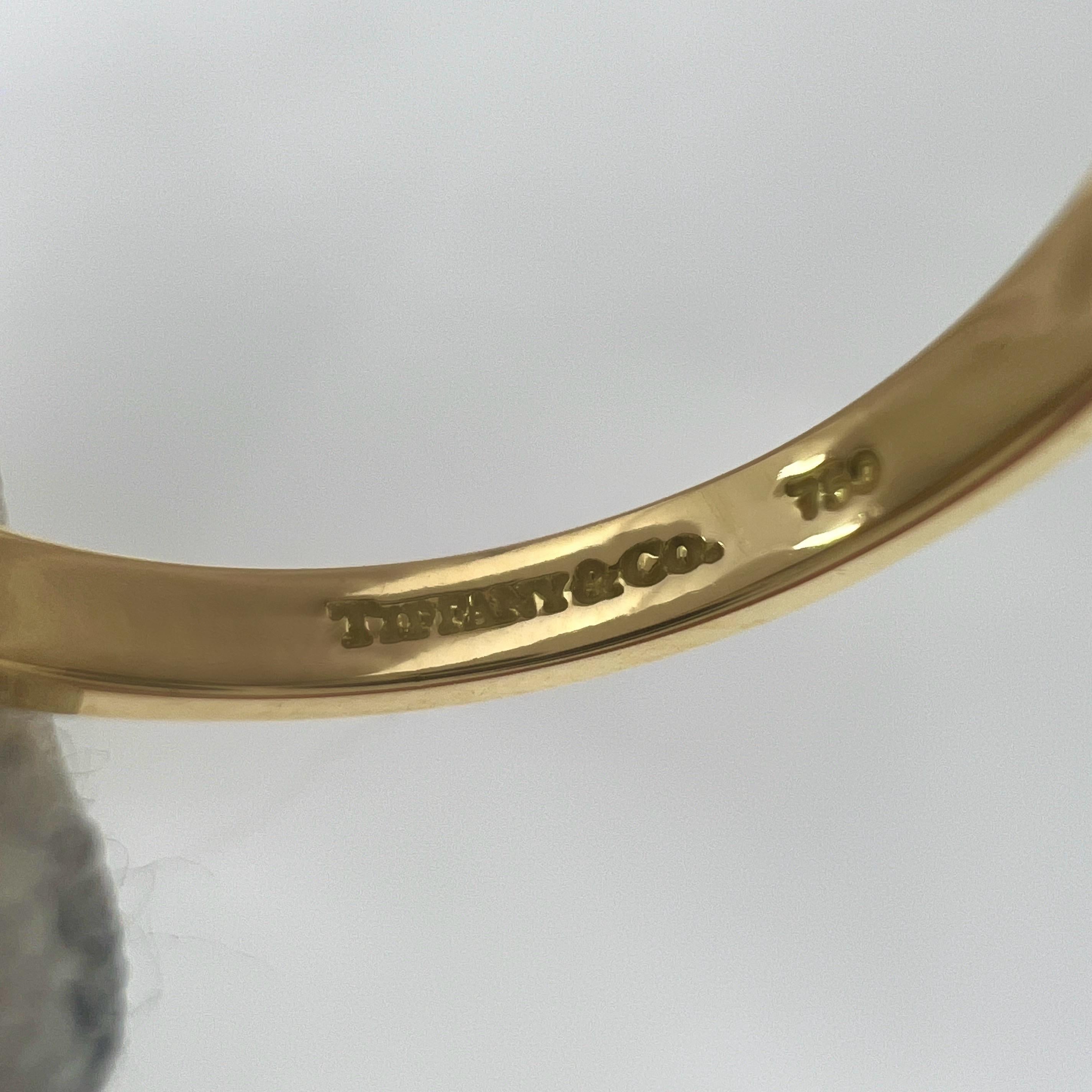 Tiffany & Co Paloma Picasso 18 Karat Gelbgold Ring mit grünem Peridot und Zuckerstack-Blattgold im Angebot 3