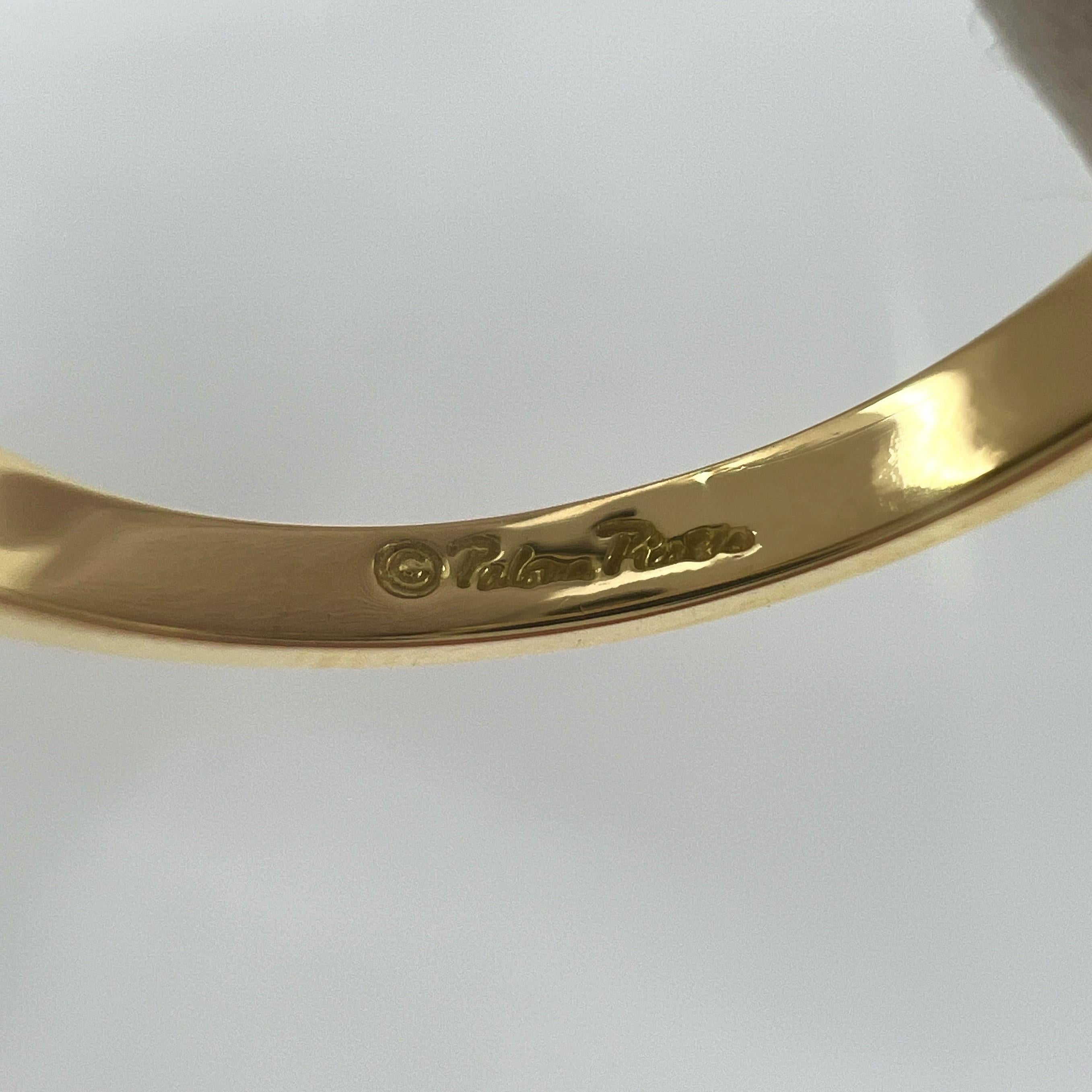 Tiffany & Co Paloma Picasso 18 Karat Gelbgold Ring mit grünem Peridot und Zuckerstack-Blattgold 4