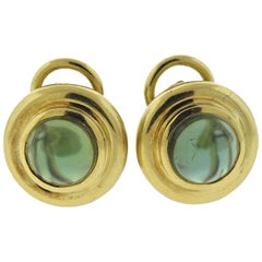 Tiffany & Co. Paloma Picasso Green Tourmaline Gold Earrings