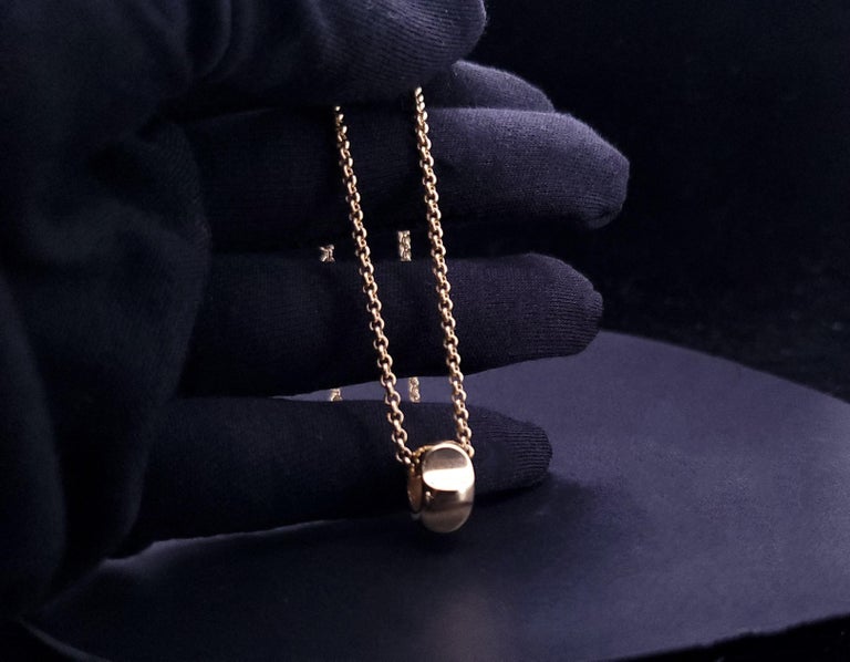 Tiffany and Co. Paloma Picasso Groove Pendant Necklace in 18 Karat
