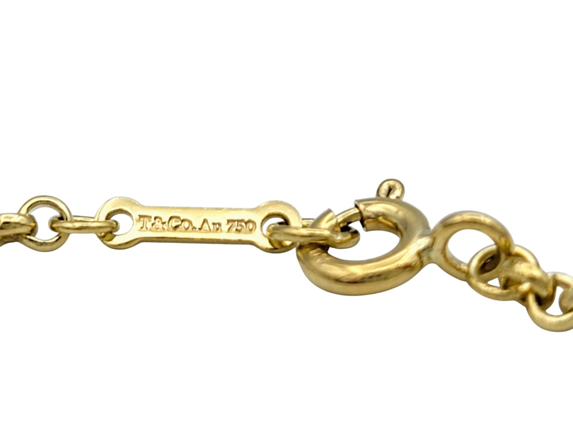 Tiffany & Co. Paloma Picasso Groove Pendant Necklace in 18 Karat Yellow Gold 2