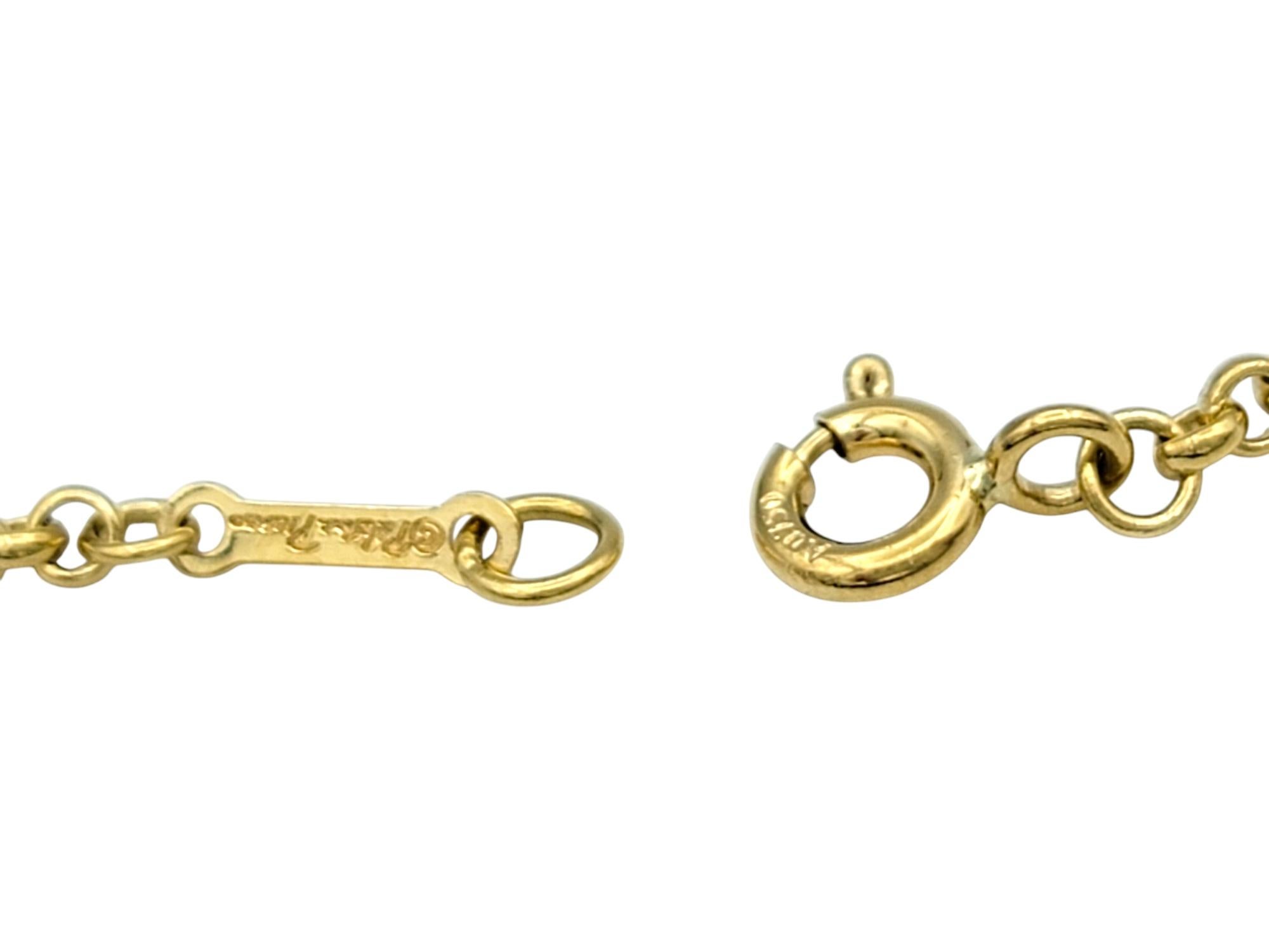 Tiffany & Co. Paloma Picasso Groove Pendant Necklace in 18 Karat Yellow Gold 3