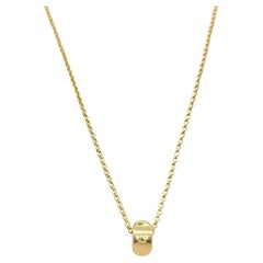 Tiffany & Co. Paloma Picasso Groove Pendant Necklace in 18 Karat Yellow Gold
