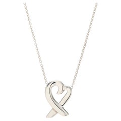 Tiffany & Co Paloma Picasso Heart Pendant Necklace, Sterling Silver