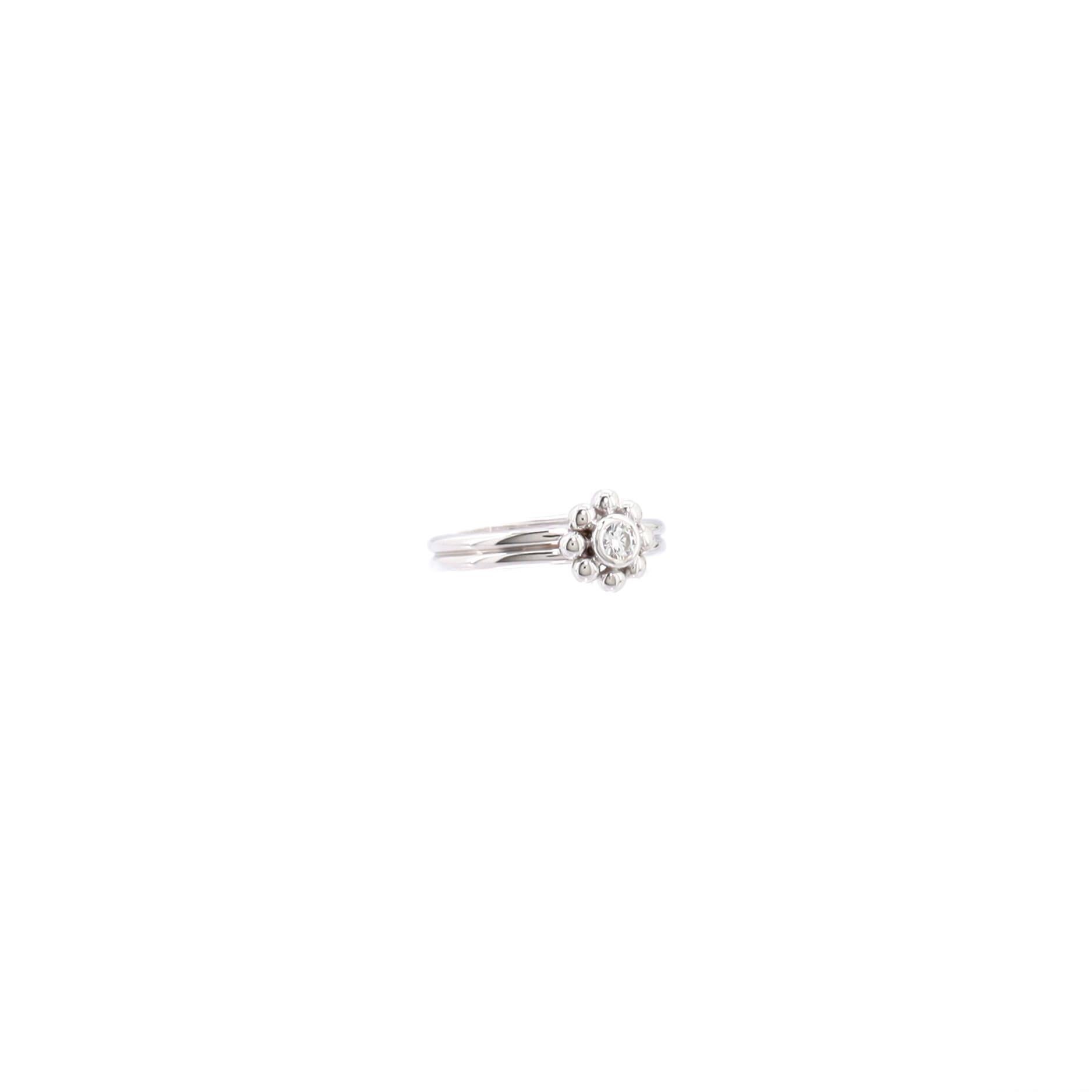 Condition: Great. Minor wear throughout.
Accessories: No Accessories
Measurements: Size: 5.25 - 50, Width: 3.10 mm
Designer: Tiffany & Co.
Model: Paloma Picasso Jolie Flower Ring 18K White Gold with Diamond
Exterior Color: White Gold
Item Number: