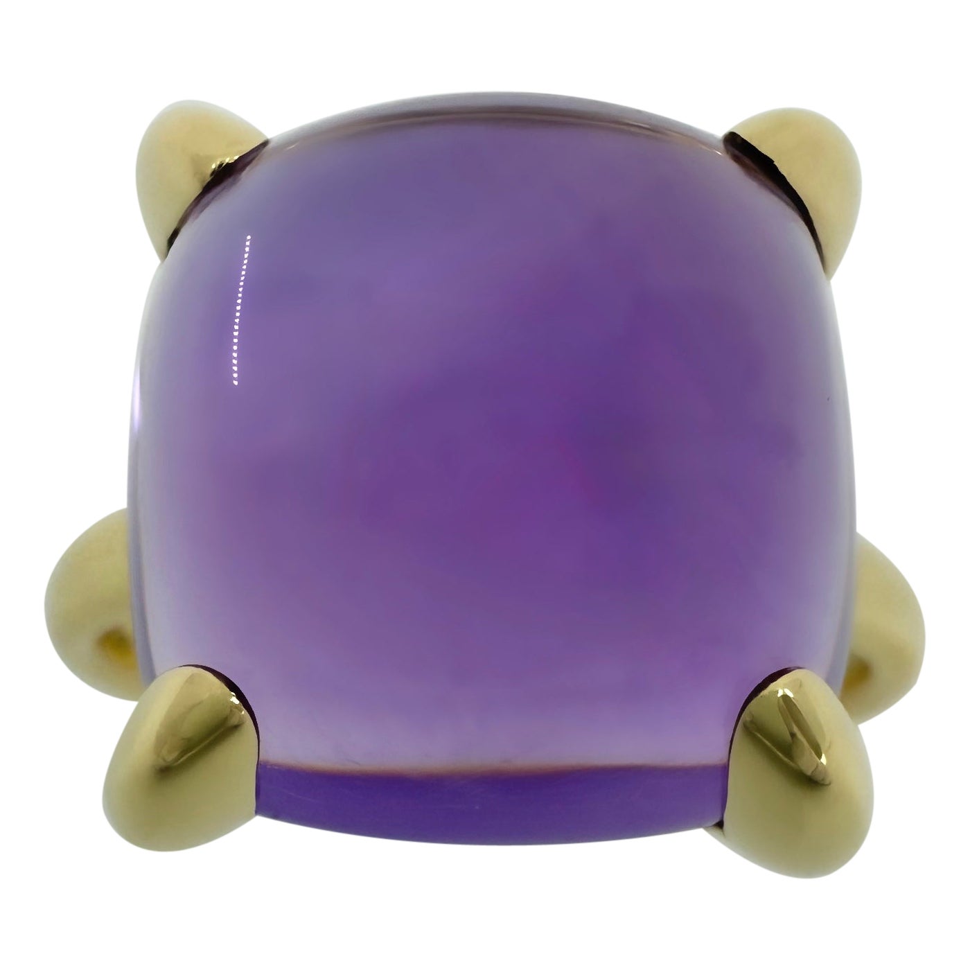 Tiffany & Co Paloma Picasso Großer 12 mm Lila Amethyst Sugarstack 18k Gold Ring mit Zuckerstack