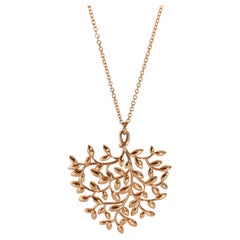 Tiffany & Co. Paloma Picasso Large Olive Leaf Pendant in 18K Rose Gold