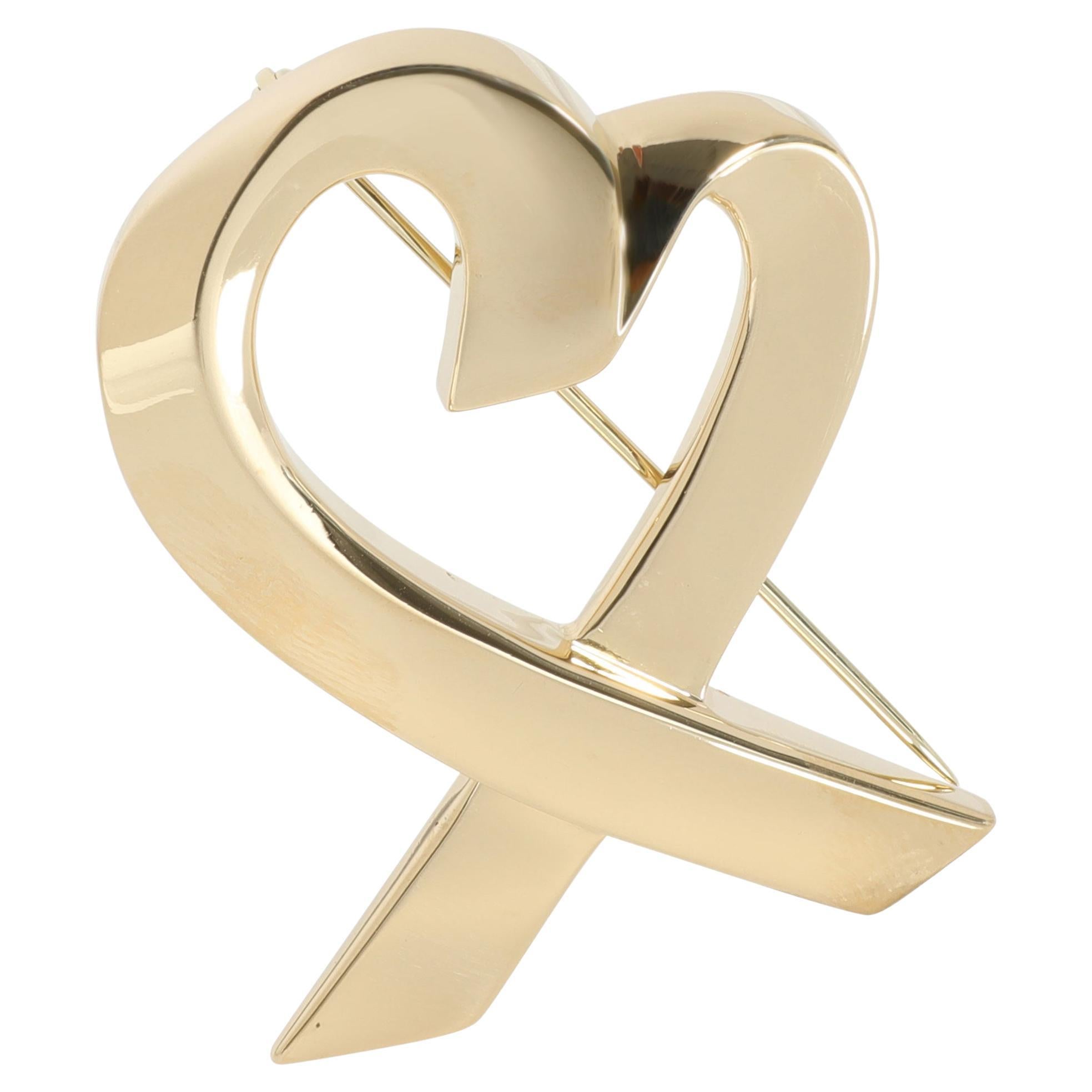 Tiffany 
Co. Paloma Picasso - Spilla con cuore d
amore in oro giallo 18 carati