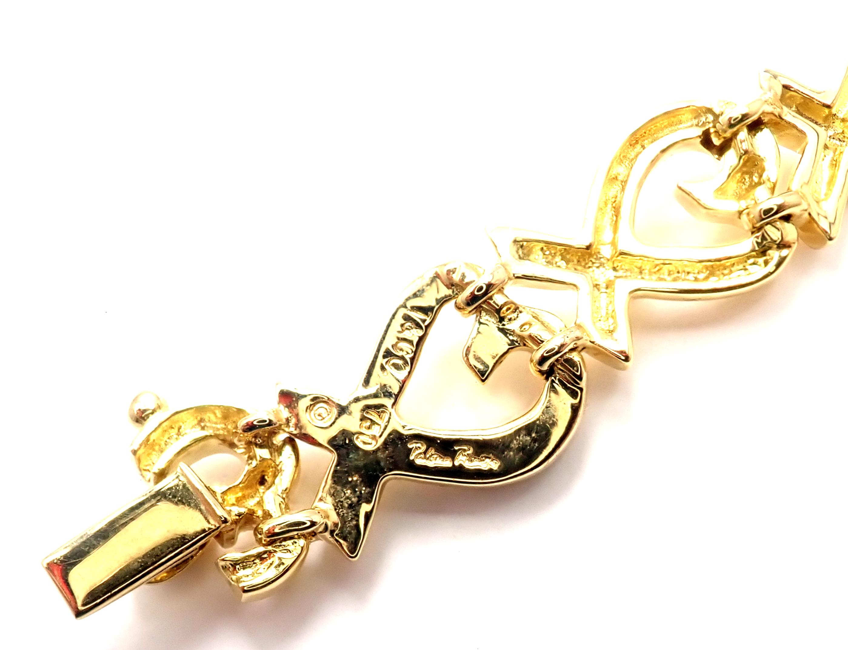Tiffany & Co. Paloma Picasso Loving Heart Diamond Yellow Gold Bracelet 2