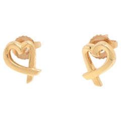 Tiffany & Co. Paloma Picasso Loving Heart Earrings Gold