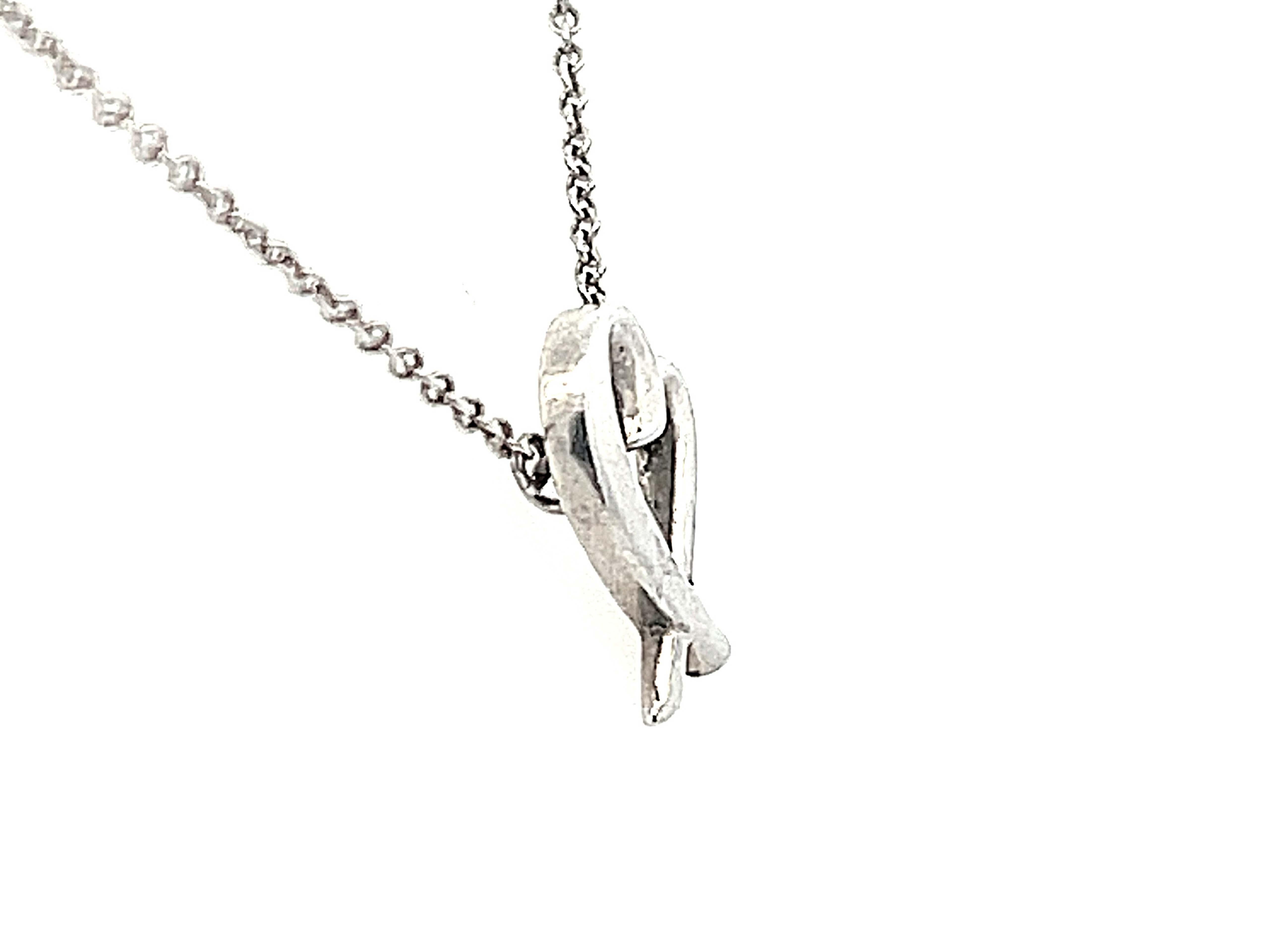 Tiffany & Co. Paloma Picasso Loving Heart Necklace in Sterling Silver 2