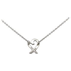 Tiffany & Co. Paloma Picasso Loving Heart Necklace in Sterling Silver