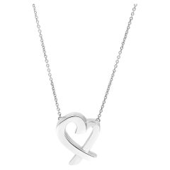 Tiffany & Co. Paloma Picasso Loving Heart Pendant 925 Sterling Silver 