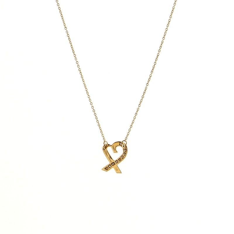 tiffany and co gold necklace heart