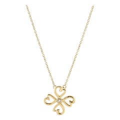 Tiffany & Co. Paloma Picasso Loving Heart Pendant Necklace 18K Yellow Gold