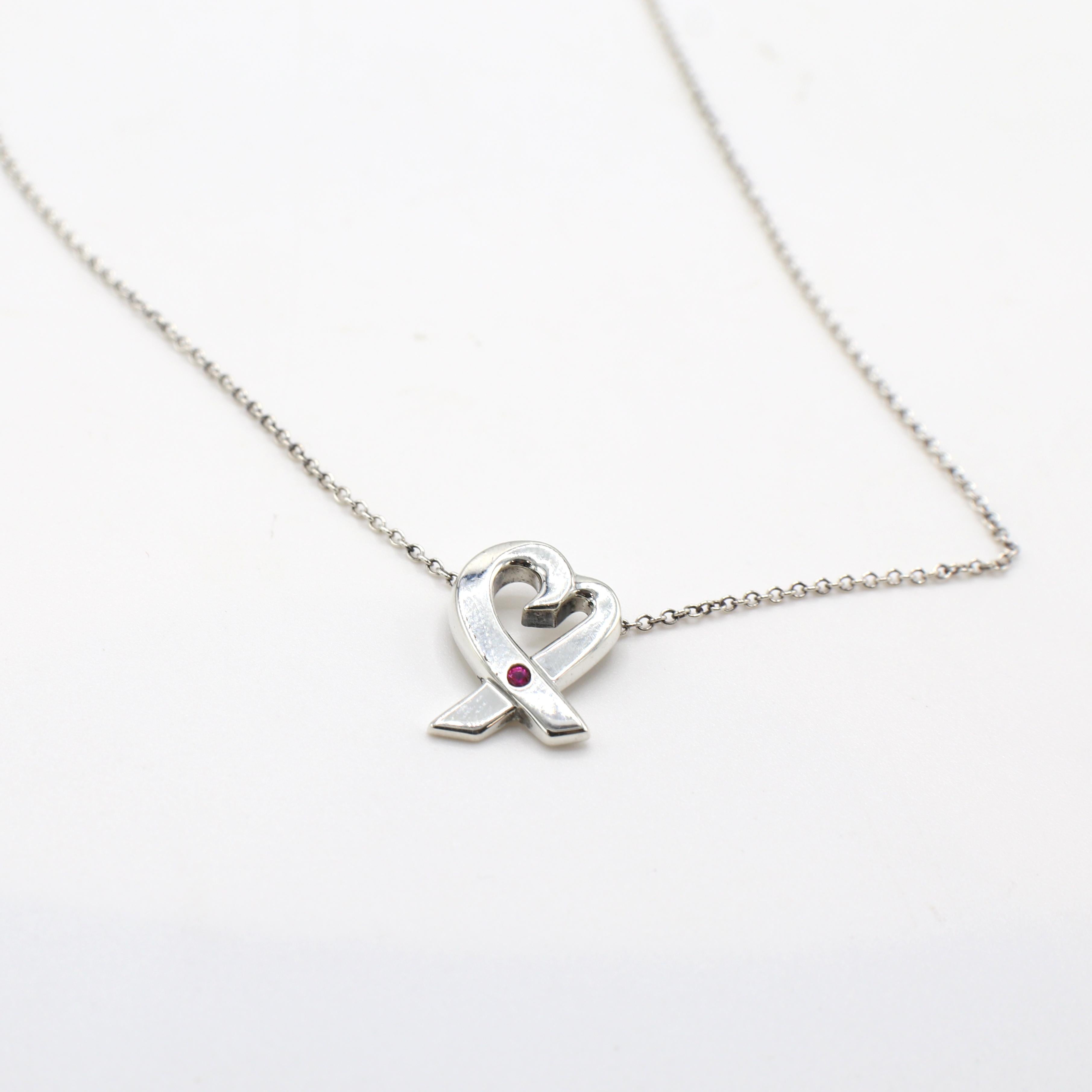 paloma picasso tiffany heart necklace