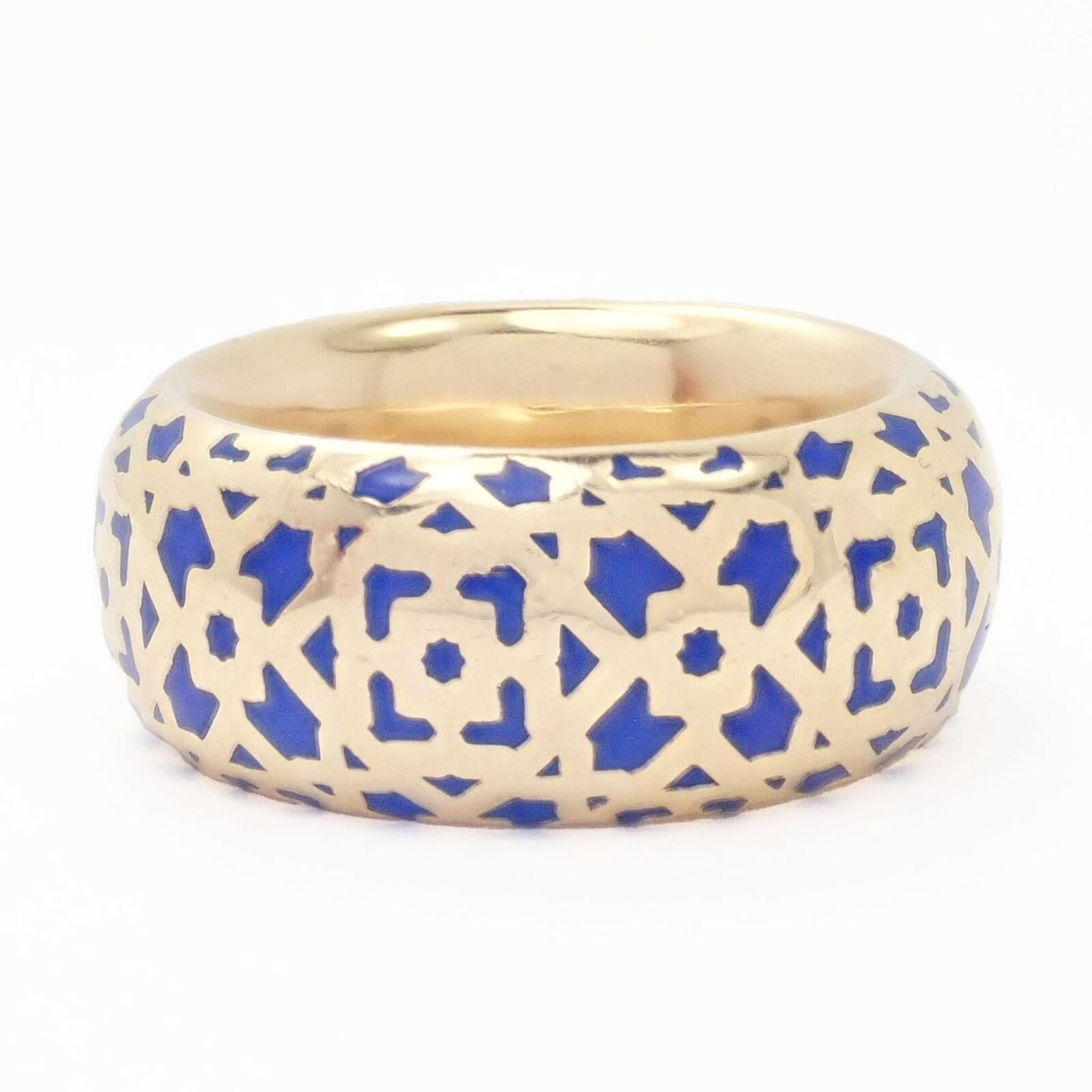 tiffany blue enamel ring