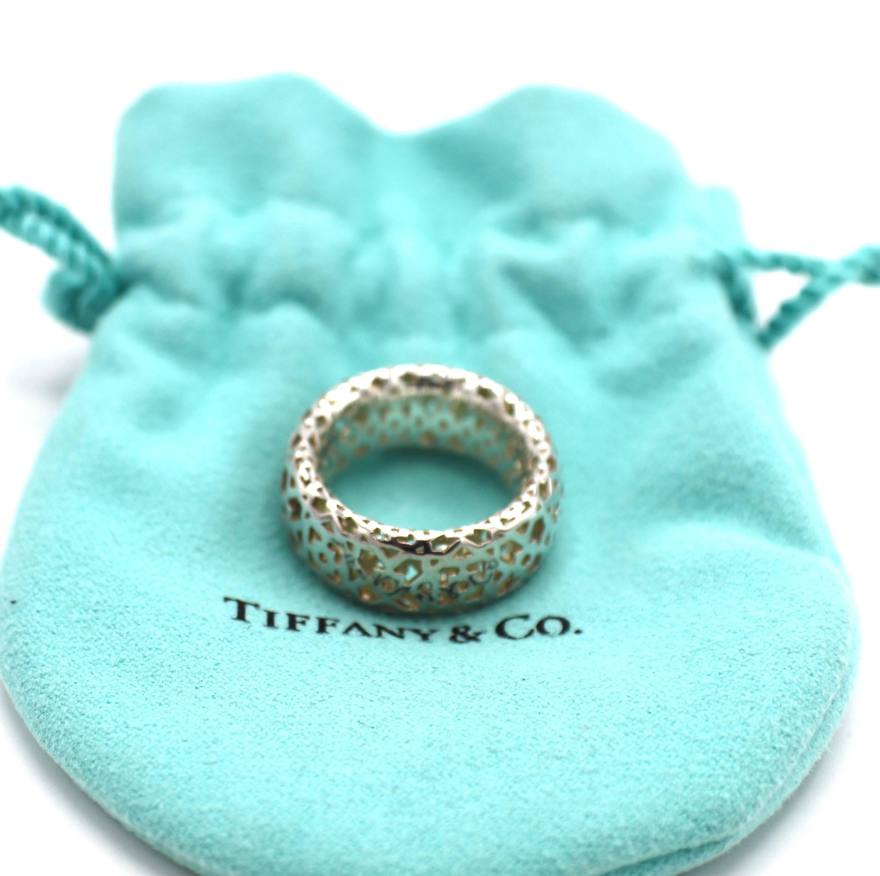 Modern Tiffany & Co. Paloma Picasso Marrakesh Sterling Silver Band Ring
