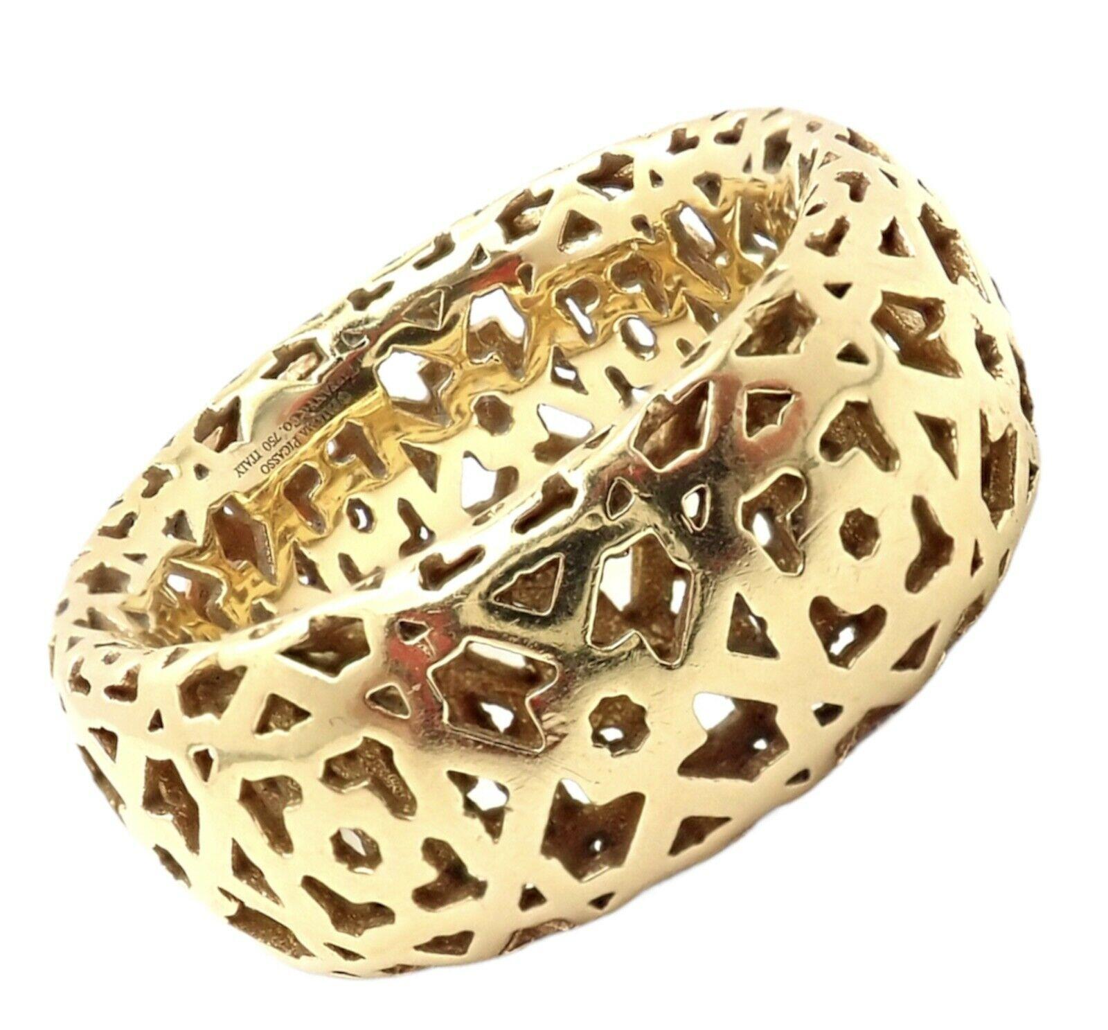 Tiffany & Co Paloma Picasso Marrakesch Gelbgold Band Ring 2