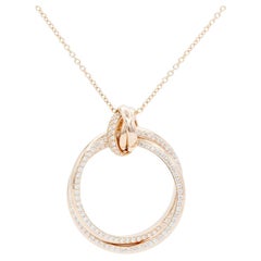 Tiffany & Co. Paloma Picasso Melody Circle Pendant 18k Rose Gold & Diamonds