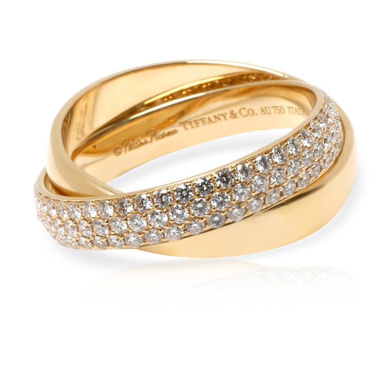 Tiffany and Co. Paloma Picasso Melody Diamond Ring in 18K Yellow Gold 0 ...