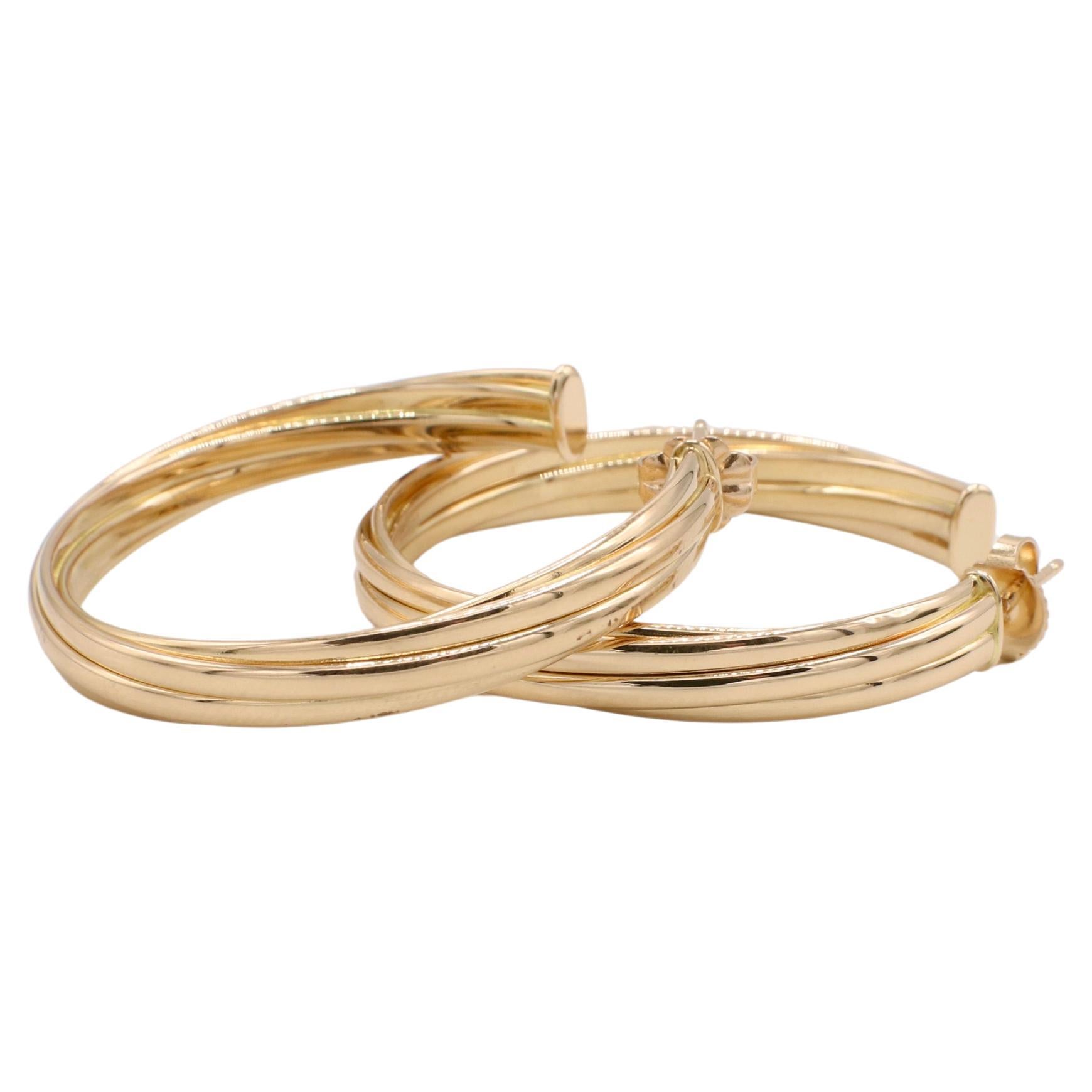 Tiffany & Co. Paloma Picasso Melody Hoop Earring in 18K Rose Gold In Excellent Condition In  Baltimore, MD