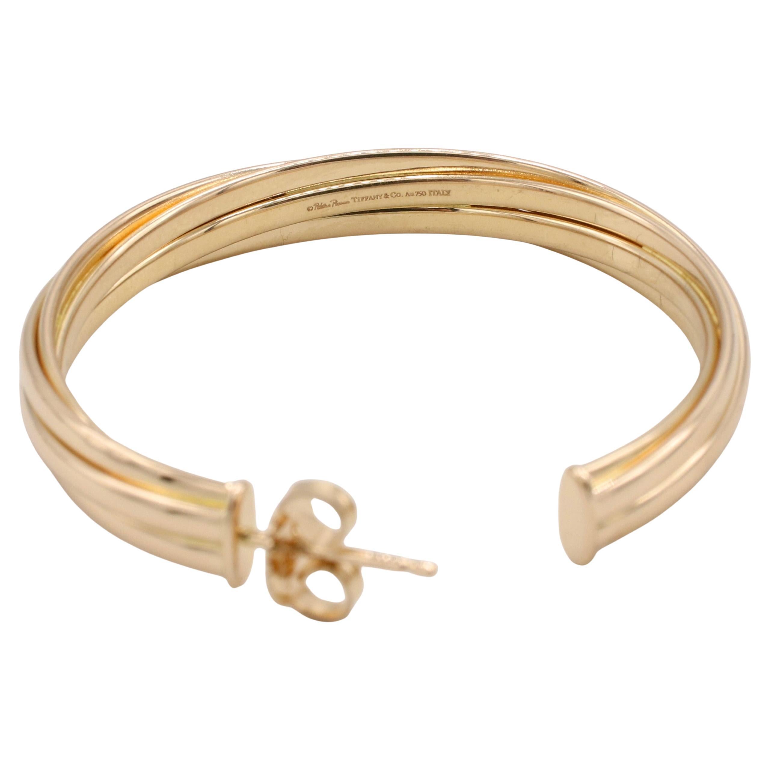 Women's Tiffany & Co. Paloma Picasso Melody Hoop Earring in 18K Rose Gold