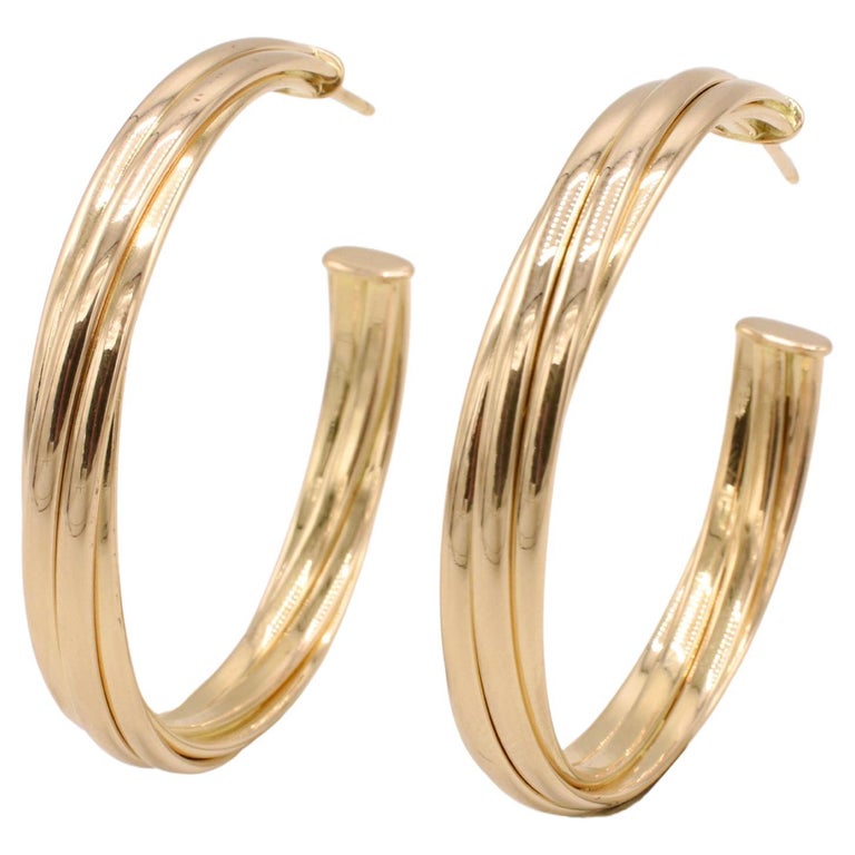 Tiffany Paloma Picasso Melody Hoop Earring in 18K Rose Gold