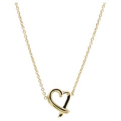 Tiffany & Co. Paloma Picasso Mini Loving Heart Yellow Gold Pendant Necklace