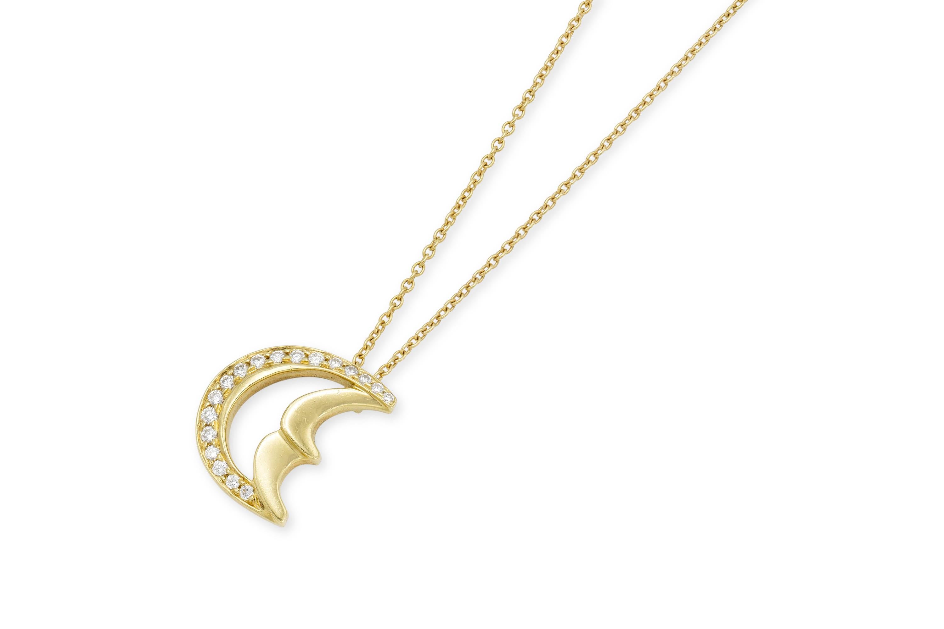 moon and stars necklace tiffany