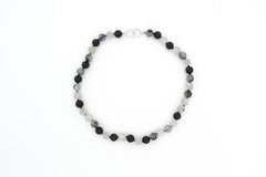 Tiffany & Co Paloma Picasso Moonstone Quartz Onyx Silver Gemstone Bead Necklace