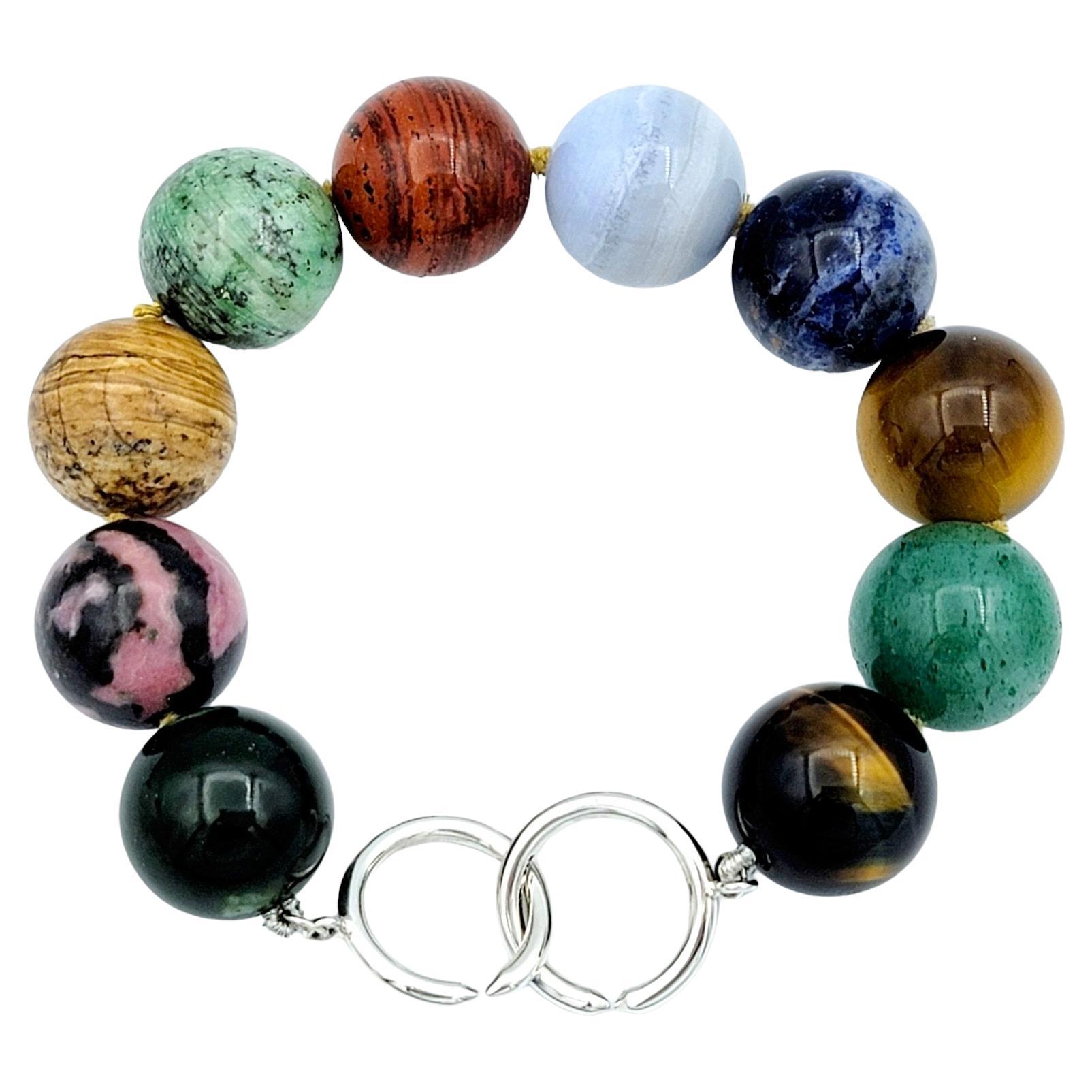 Tiffany & Co. Bracelet de perles multi-pierres Paloma Picasso en argent sterling en vente