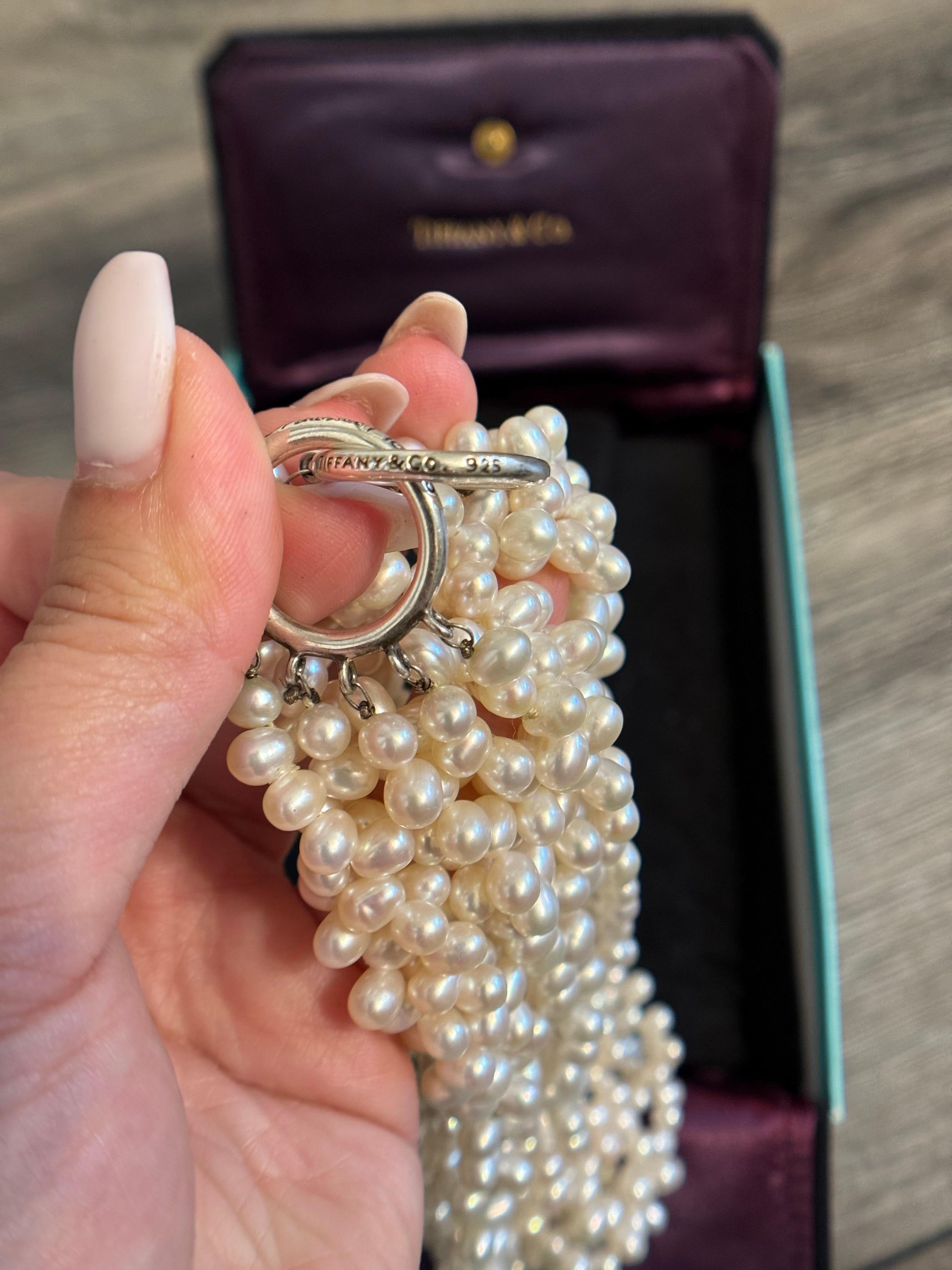 da uomo o donna Tiffany & Co. Collana di perle a più fili di Paloma Picasso in vendita