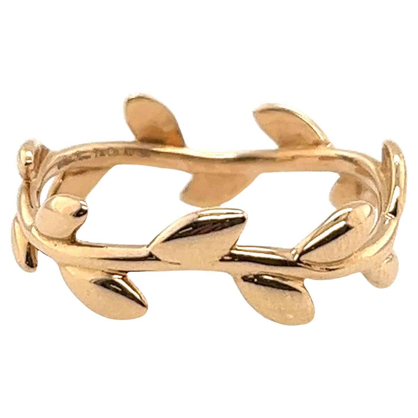 Tiffany & Co Paloma Picasso Olive Leaf Band in 18ct Rose Gold  For Sale