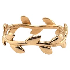 Tiffany & Co Paloma Picasso Olive Leaf Band in 18ct Rose Gold 