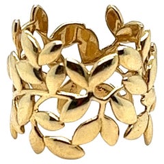 Tiffany & Co Paloma Picasso, Olive Leaf Band Ring in Yellow Gold