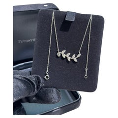 Tiffany & Co. Paloma Picasso Olive Leaf Diamond Necklace