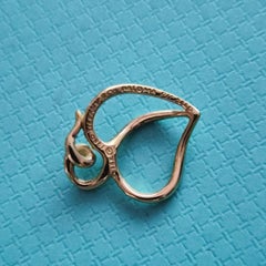 Tiffany & Co. Paloma Picasso Open Heart Pendant in 18K Yellow Gold