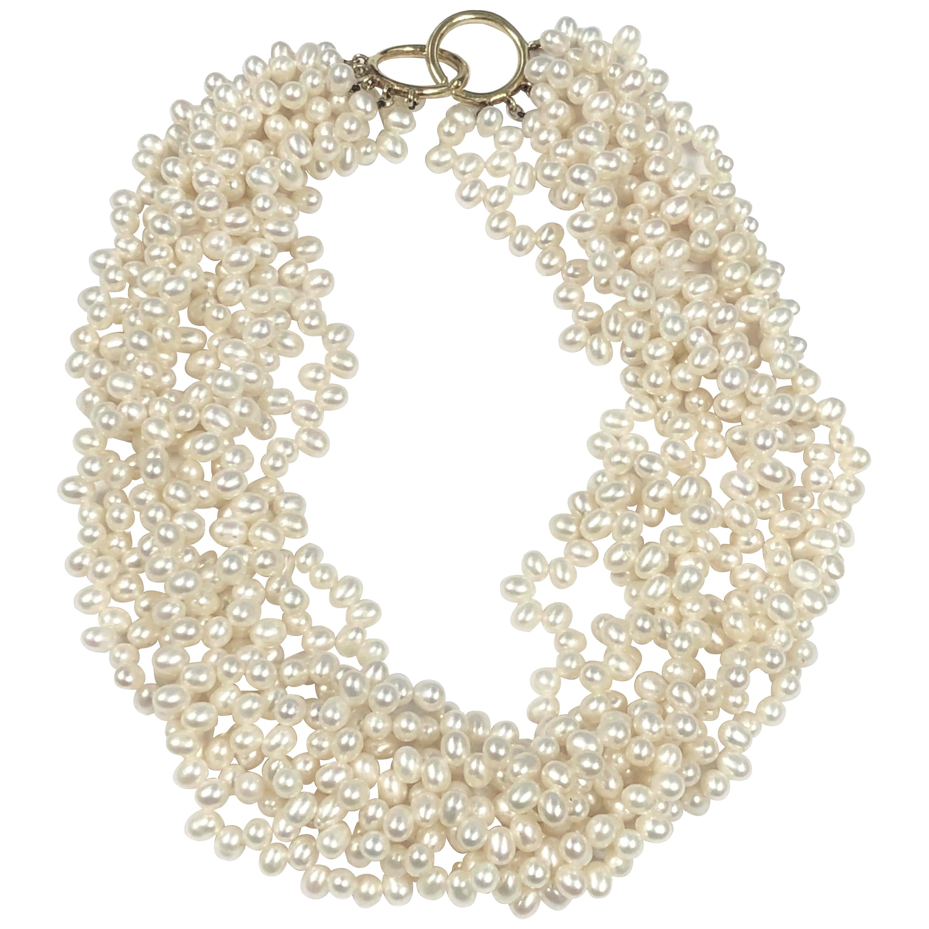 Tiffany & Co. Paloma Picasso Pearl and Gold Torsade Necklace