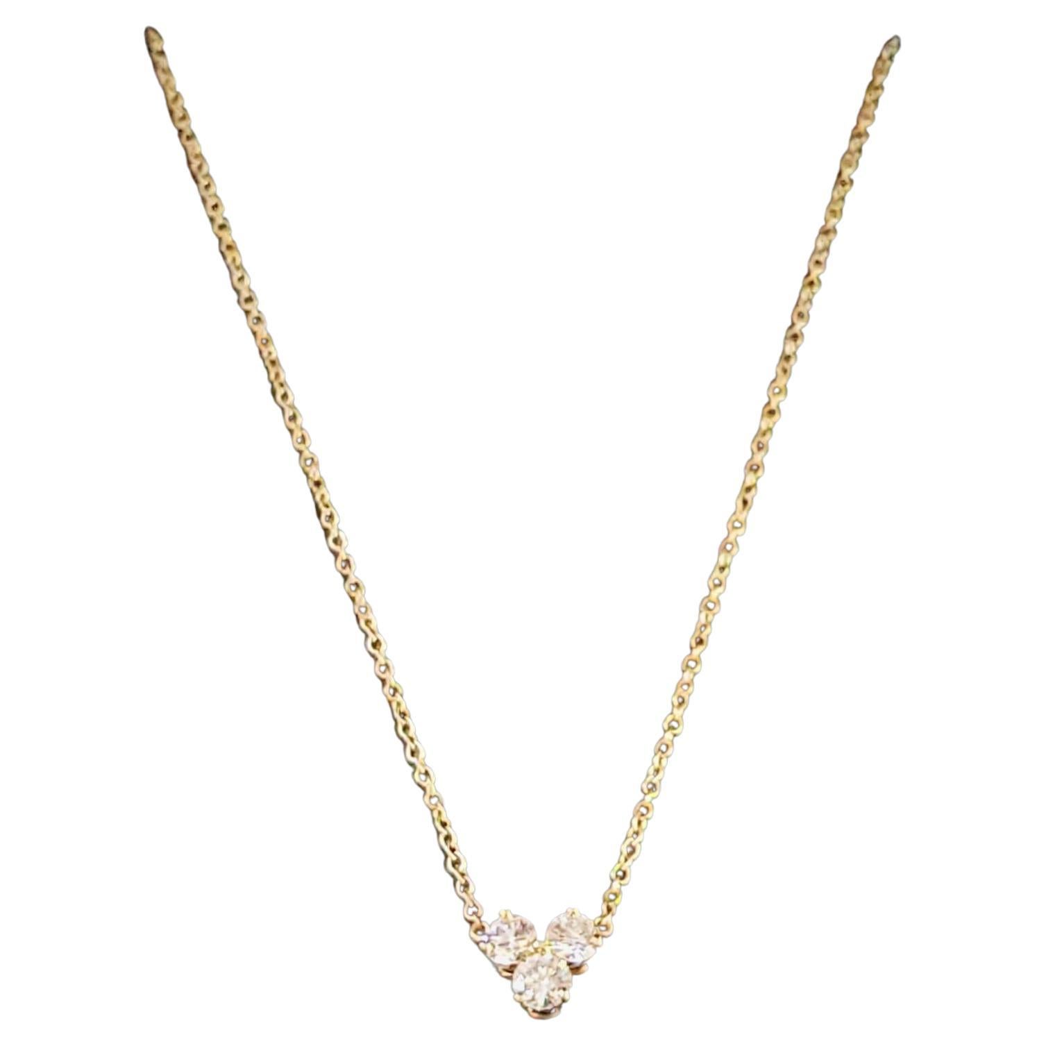 Tiffany & co Paloma Picasso pendant chain 18K Yellow Gold For Sale
