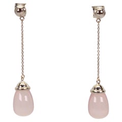 Tiffany & Co. Paloma Picasso Rose Quartz Drop Earrings