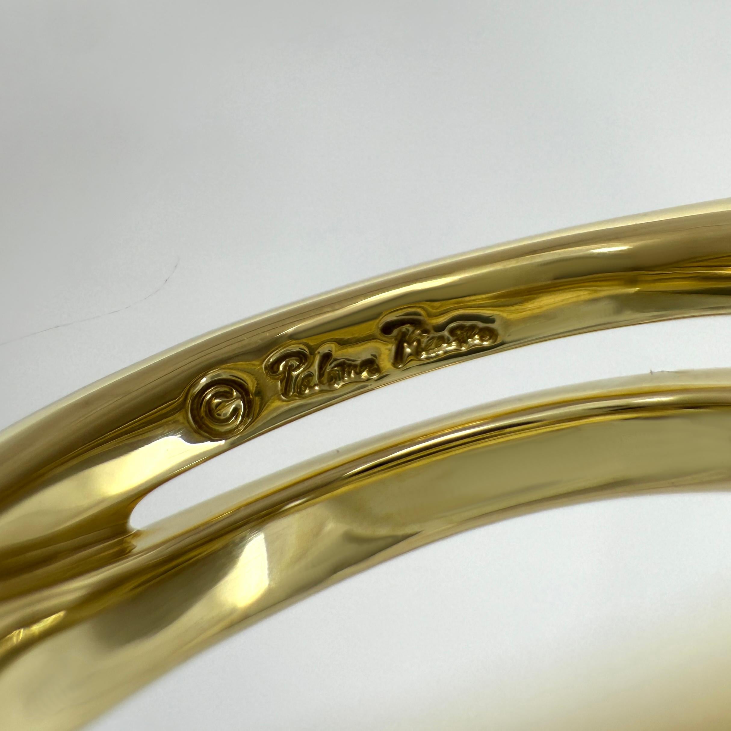 Tiffany & Co. Paloma Picasso Bague à croix croisée en or 18k avec solitaire et diamant rond en vente 3