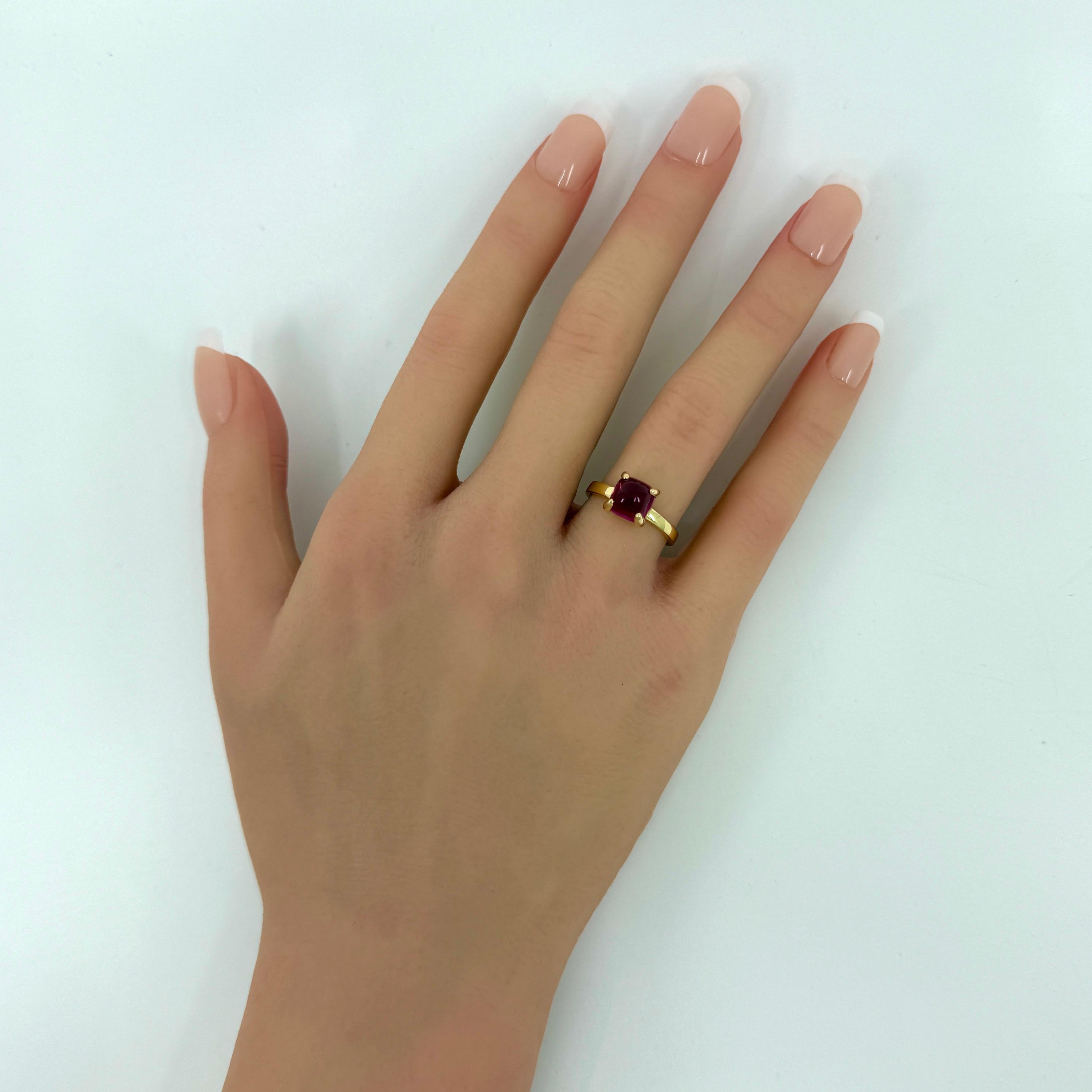 Tiffany & Co. Anello Paloma Picasso con tormalina rubellite e pila di zucchero in oro 18 ct. in vendita 5