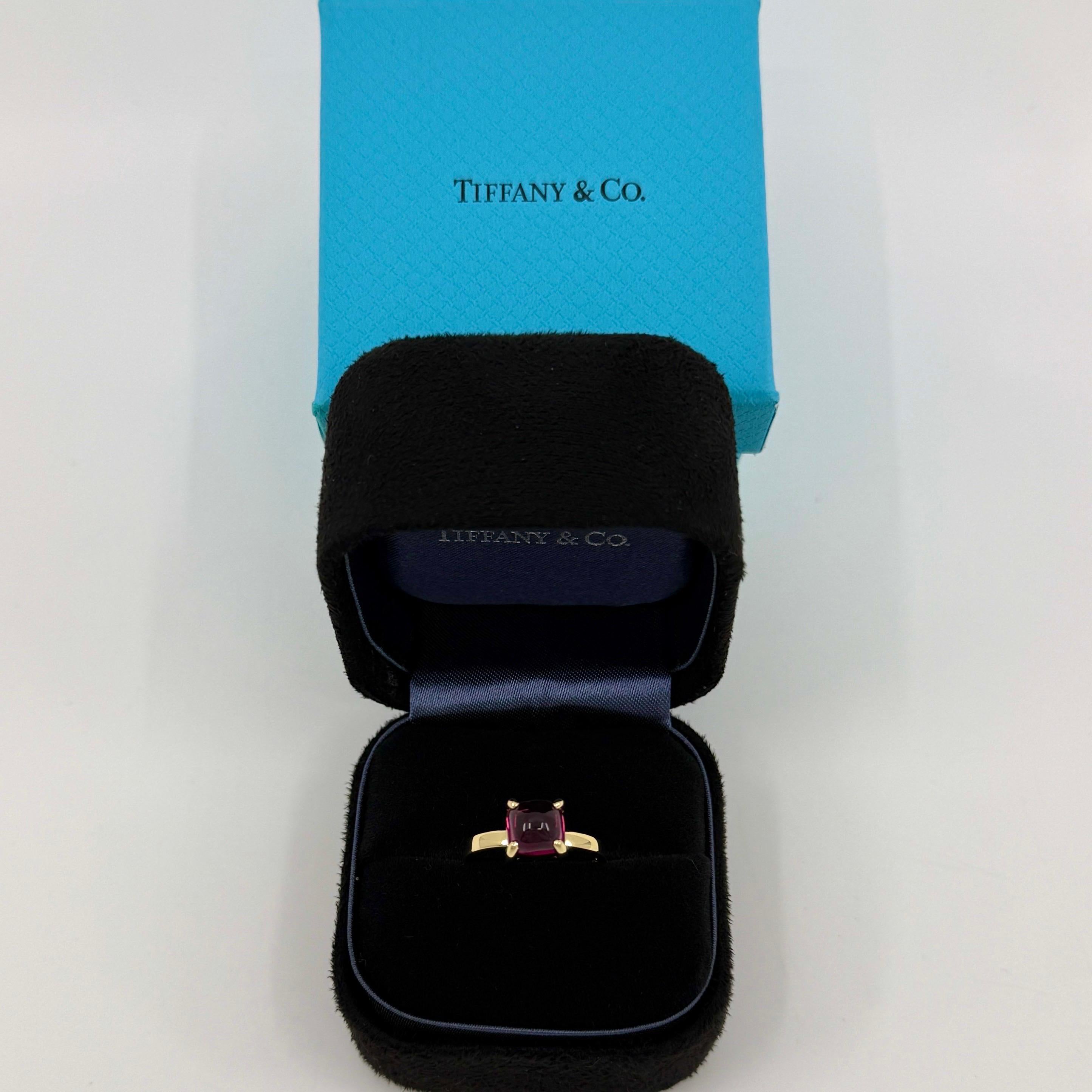 Tiffany & Co. Anello Paloma Picasso con tormalina rubellite e pila di zucchero in oro 18 ct. in vendita 6
