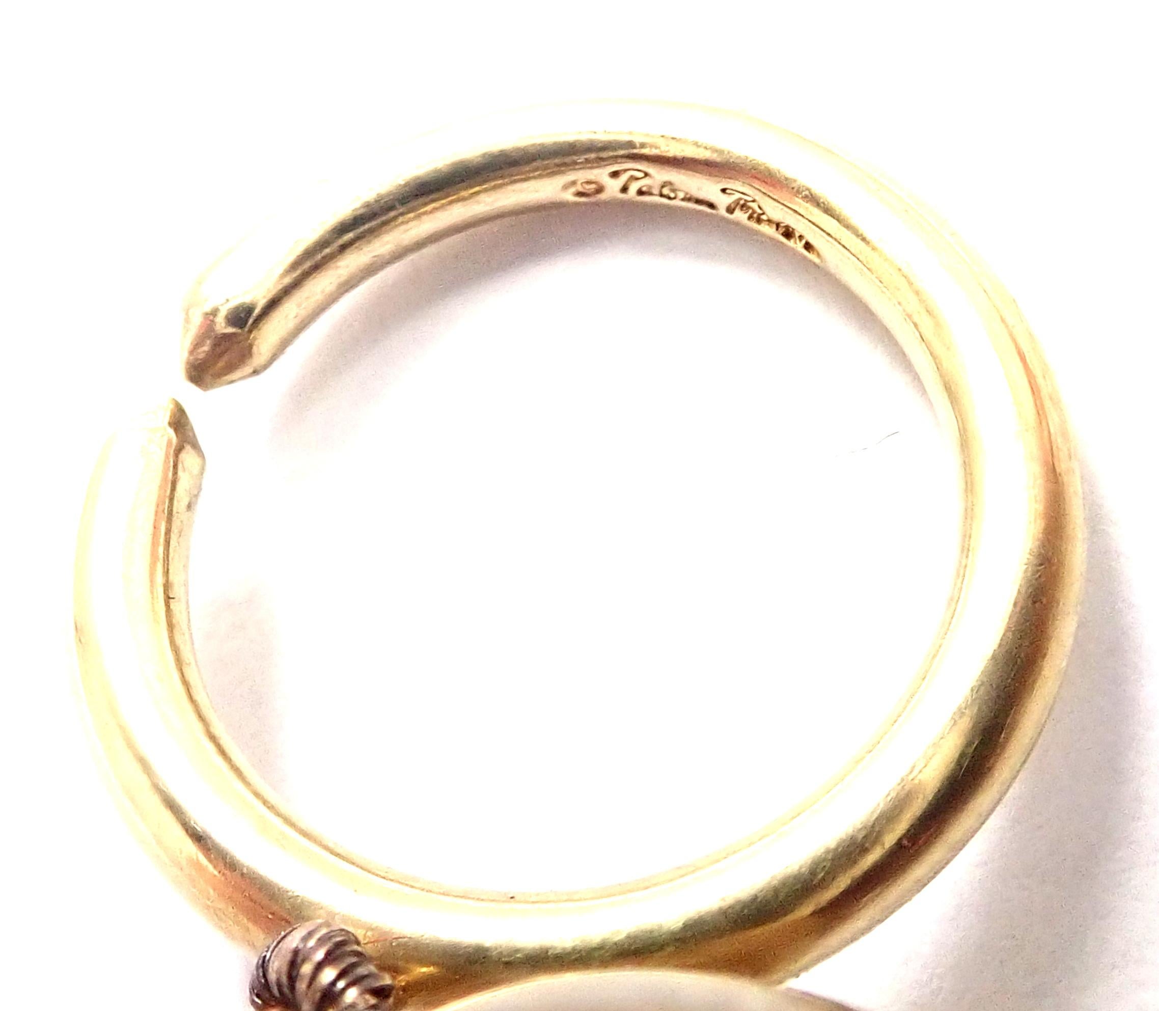 Tiffany & Co. Paloma Picasso Rutilated Quartz Bead Yellow Gold Necklace 1